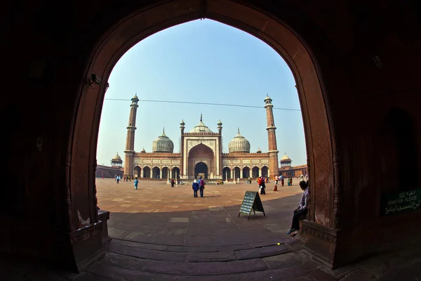 Jama Masjid Mosque, old Delhi, India. — Stock Photo, Image