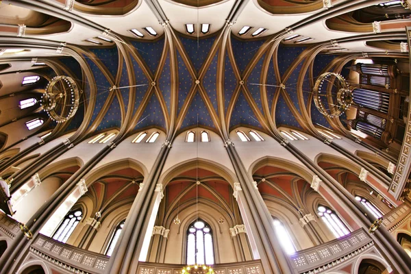 Famoso gotico Markt Kirche dall'interno — Foto Stock