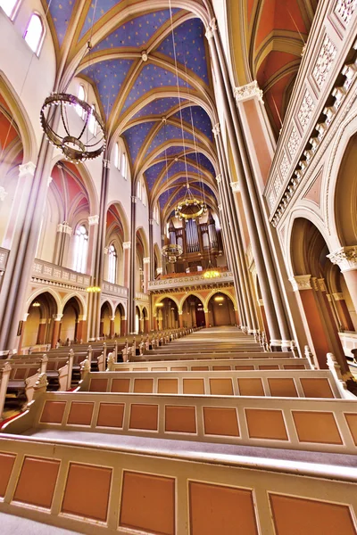 Famoso gótico Markt Kirche desde dentro — Foto de Stock