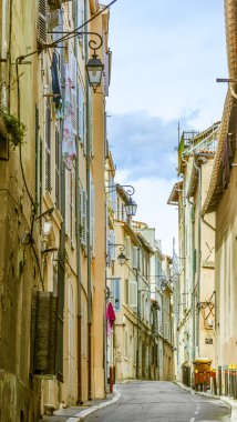 Fransa Marsilya tarihi çeyrek Le Panier görünümünü