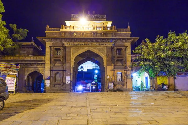 Sardar market at the clocktower by night — Stock Photo, Image