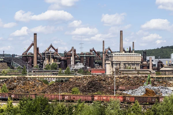 Panorama z huty Volklingen w Saar — Zdjęcie stockowe