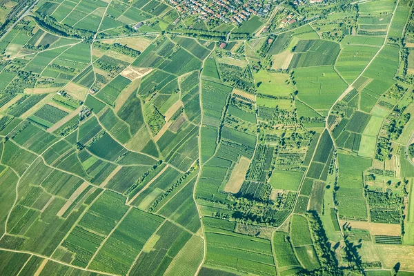 Vista panorâmica para os campos na zona rural do palatinado da Renânia — Fotografia de Stock