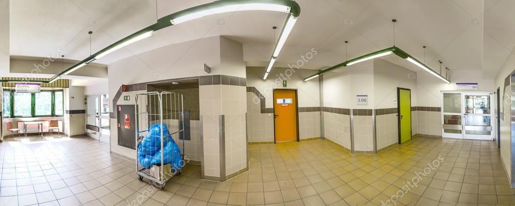 Panorama view of the isles inside the Hospital in Frankfurt Hoec - Stock Editorial Photo ...
