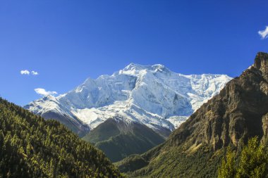 Üst Pisang, Annapurna aralığı görünümünü Sunrise