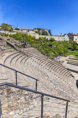 fourviere yukarıda lyon içinde üç Galyalılar amfitiyatro Fransa
