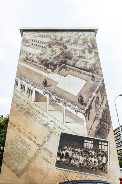 Beroemde muurschilderingen in Lyon — Stockfoto