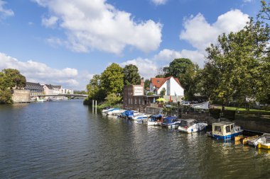 manzarası olarak River Fulda Auedamm Kassel vith görmek