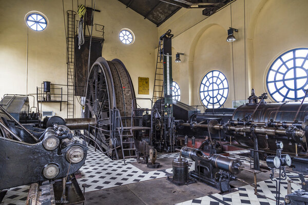 view to machine building of  mining plant Sondershausen in Germa