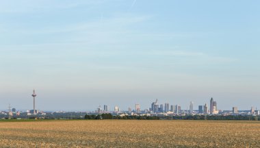 Görünüm alanları ile frankfurt Skyline 
