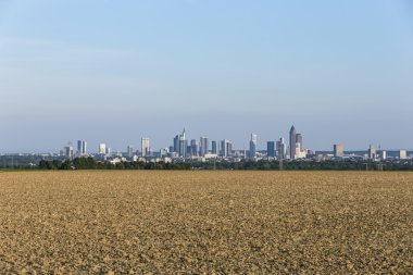 Görünüm alanları ile frankfurt Skyline 