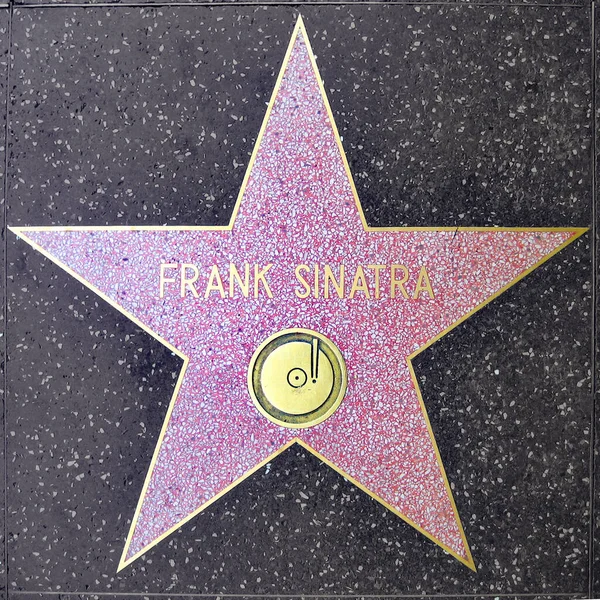 Los Angeles Eua Julho 2006 Frank Sinatras Star Calçada Fama — Fotografia de Stock