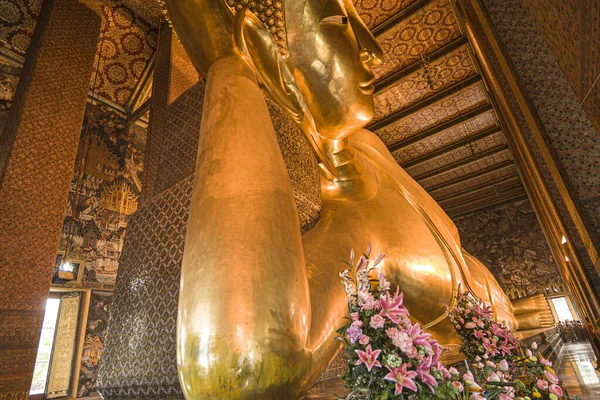 Bangkok Thailand Januari 2008 Liegende Boeddha Wat Pho Tempel Van — Stockfoto