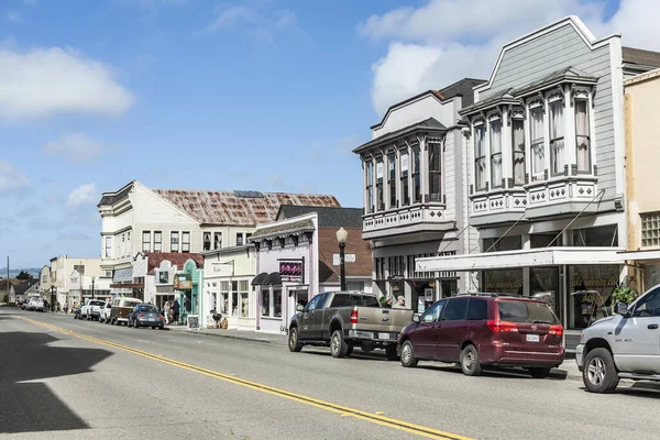 Ferndale Usa June 2012 Victorian Stores Fronts Ferndale Usa 这座城市展示了几十座保存完好的维多利亚时代店面和房屋 — 图库照片