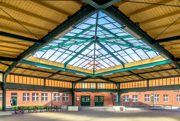 Seebad Heringsdorf Niemcy Kwietnia 2014 Słynny Dworzec Kolejowy Seebad Heringsdorf — Zdjęcie stockowe