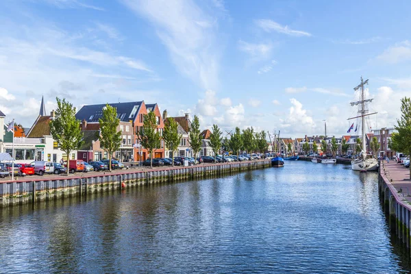 Harlingen Netherlands August 2014 Pier Harlingen Netherlands Harlingen Became Town — Stock Photo, Image