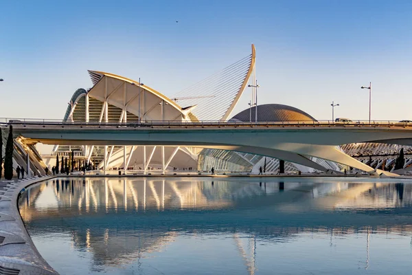 Valencia Spanyolország 2019 Január Valencia Város Modern Városi Nevezetessége Ciudad — Stock Fotó