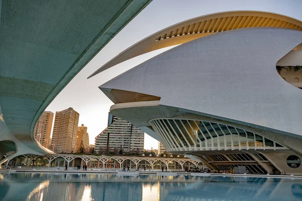 Valencia Spanien Januari 2019 Modernt Landmärke Ciudad Las Artes Las — Stockfoto