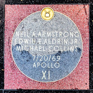 LOS ANGELES, ABD - 17 MAR 2019: Apollo 11 'in Astronotları İçin Yıldızların Kapanışı.