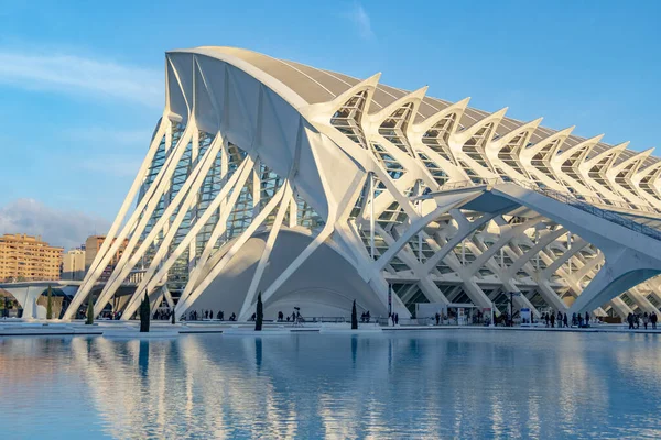 Valencia Spanyolország 2019 Január Valencia Város Modern Városi Nevezetessége Ciudad — Stock Fotó