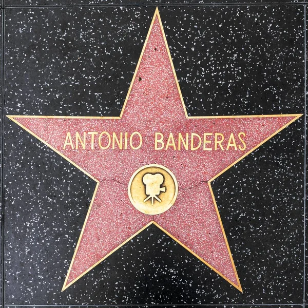 Los Angeles Abd Mar 2019 Antonio Banderas Için Hollywood Şöhret — Stok fotoğraf