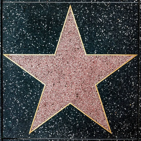 Los Angeles Usa Mar 2019 Closeup Empty Star Hollywood Walk — Stock Photo, Image