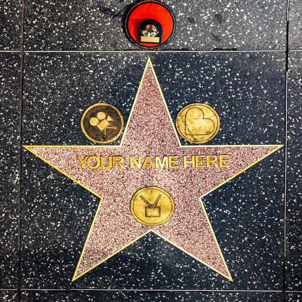 Los Angeles Usa March 2019 Closeup Star Hollywood Walk Fame — Stock Photo, Image