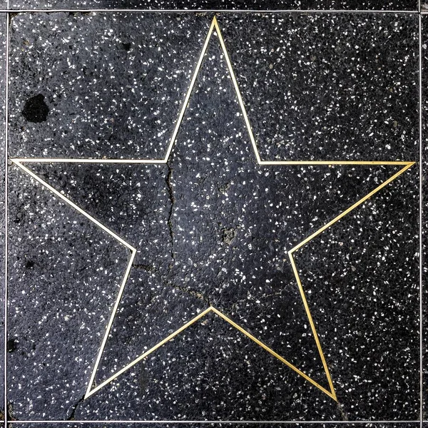 Los Angeles Usa Mar 2019 Closeup Empty Star Hollywood Walk — Stock Photo, Image