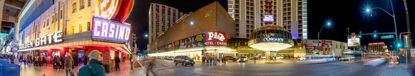 Las Vegas Eua Mar 2019 Casinos Iluminados Rua Fremont Las — Fotografia de Stock
