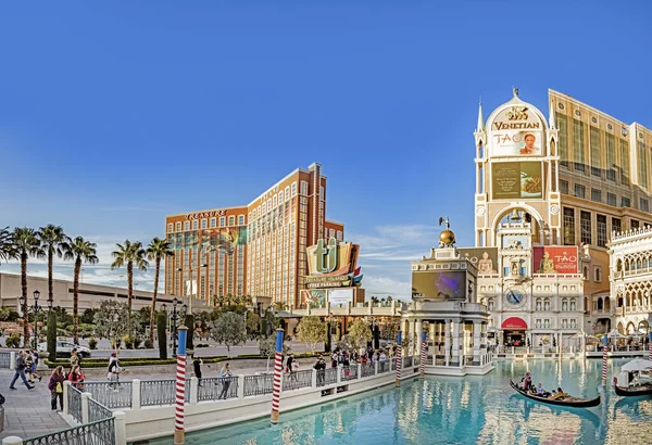 Las Vegas Eua Março 2019 Famoso Hotel Veneziano Faixa Com — Fotografia de Stock