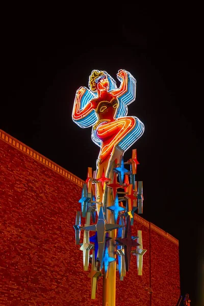 Las Vegas Estados Unidos Marzo 2019 Icónica Fremont Street Old — Foto de Stock