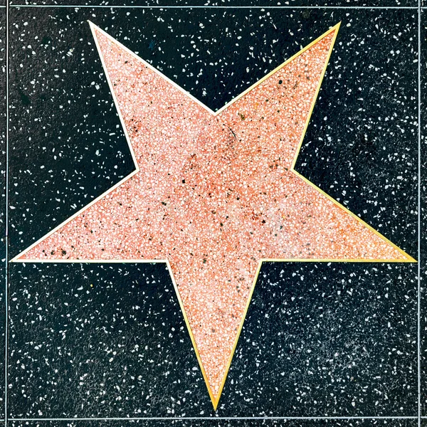 Los Angeles Usa March 2019 Closeup Empty Star Hollywood Walk — Stock Photo, Image