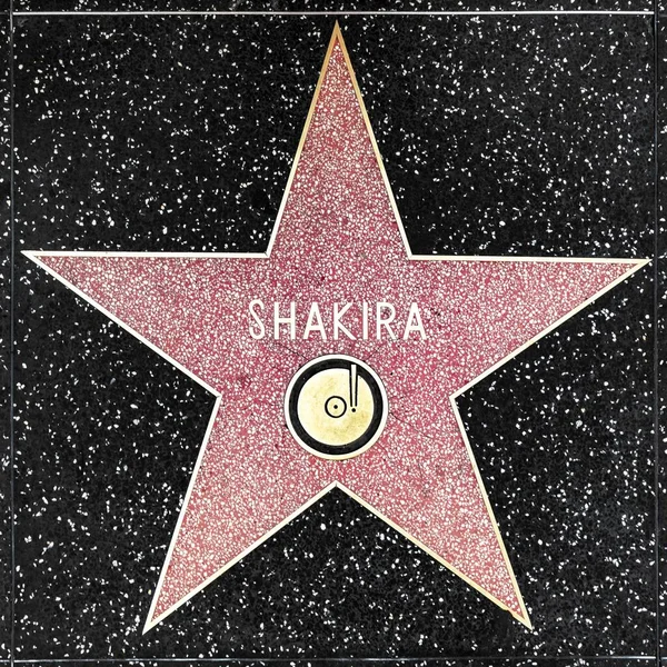 Los Angeles Usa 2019年3月17日 ハリウッド ウォーク フェイム フォー シャキラの星の閉鎖 — ストック写真
