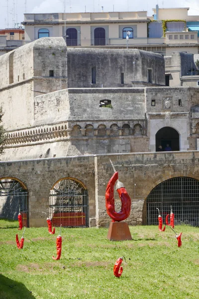 Bari Apulien Italien April 2019 Castello Normanno Svevo Bari Slott — Stockfoto