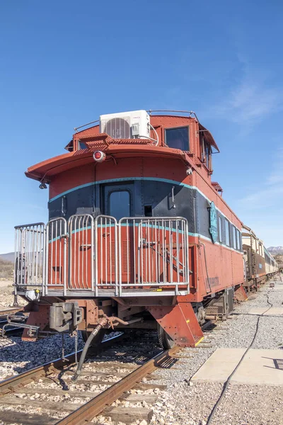 Clarkdale Arizona Usa Ledna 2020 Verde Canyon Railroad Caboose Train — Stock fotografie