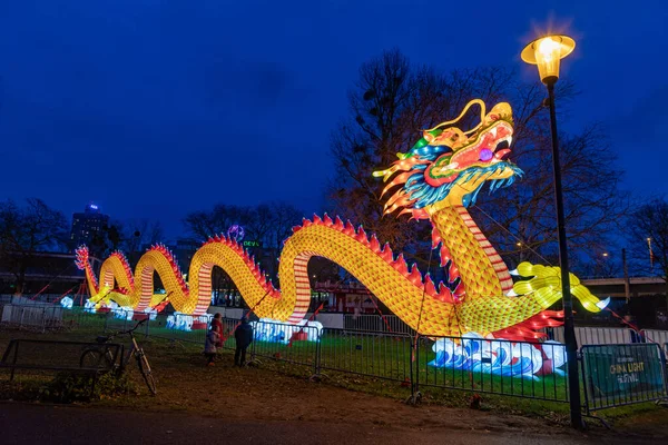 Кельн Німеччина Січня 2020 China Light Festival December 7Th 2019 — стокове фото