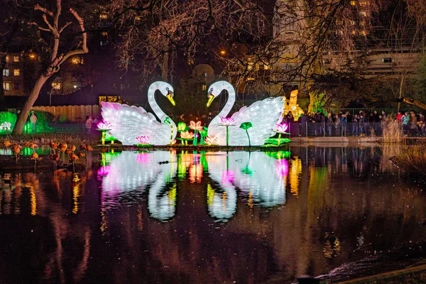 Cologne Allemagne Janvier 2020 Chine Light Festival Décembre 2019 Janvier — Photo