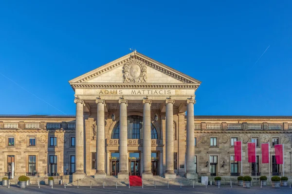 Wiesbaden Alemanha Janeiro 2020 Vista Fachada Cassino Wiesbaden Kurhaus Alemanha — Fotografia de Stock