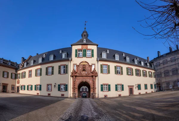 Bad Homburg Německo Ledna 2020 Dvůr Slavného Zámku Bad Homburgu — Stock fotografie