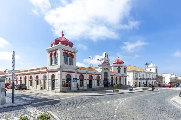Loule Portugalsko Března 2020 Maurská Architektonická Fasáda Tradičního Trhu Sestávající — Stock fotografie