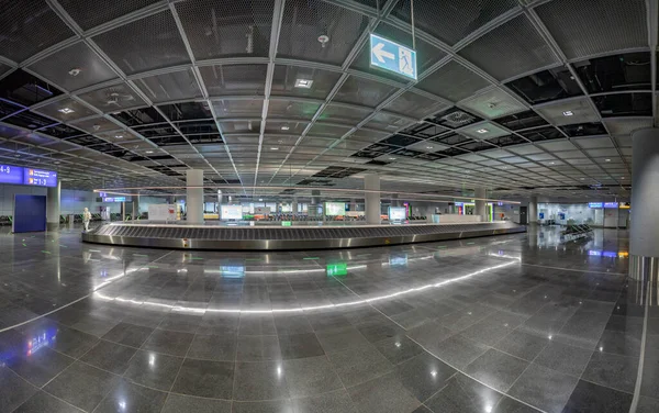 Frankfurt Alemanha Junho 2020 Cinto Bagagem Vazio Aeroporto Frankfurt Devido — Fotografia de Stock