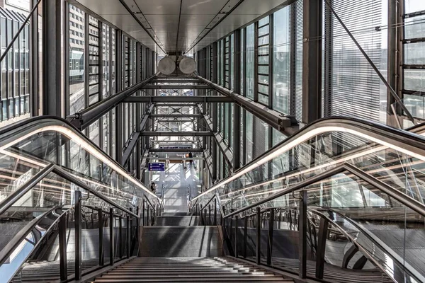 Frankfurt Germany July 2020 Empty Stairs Terminal Frankfurt Due Corona — Stock Photo, Image