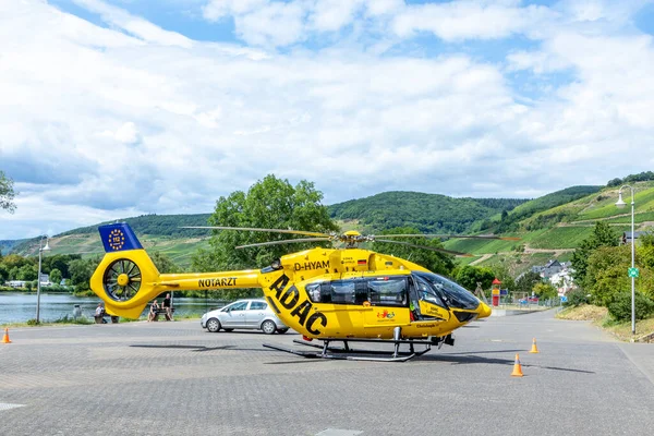 Zell Allemagne Juillet 2020 Opération Sauvetage Hélicoptère Sauvetage Allemand Adac — Photo