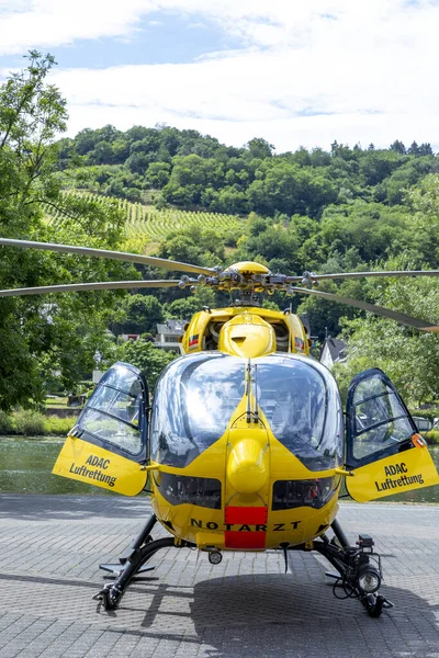 Zell Germany July 2020 Rescue Operation German Rescue Helicopter Adac — Stock Photo, Image
