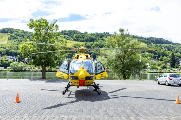 Zell Allemagne Juillet 2020 Opération Sauvetage Hélicoptère Sauvetage Allemand Adac — Photo