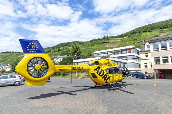 Zell Allemagne Juillet 2020 Opération Sauvetage Hélicoptère Sauvetage Allemand Adac — Photo