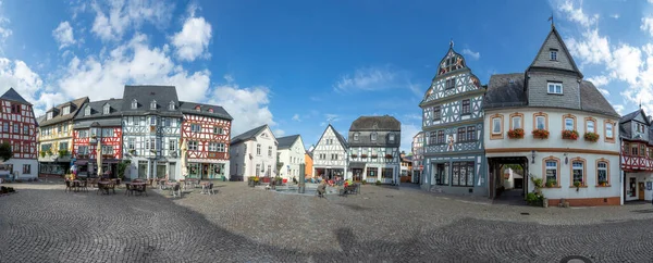 Bad Camberg Γερμανία Σεπτεμβρίου 2020 Πανόραμα Της Ιστορικής Αγοράς Στο — Φωτογραφία Αρχείου