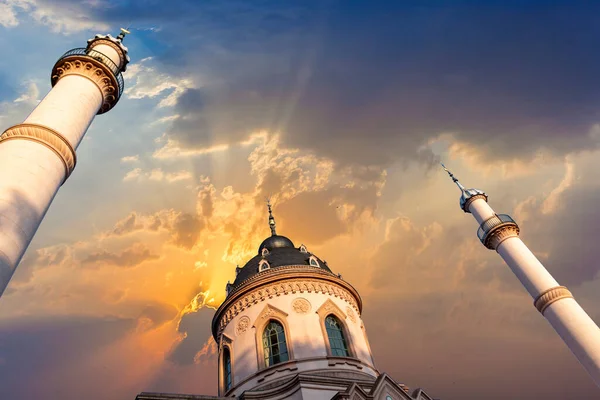 Schwetzingen September 2020 Die Berühmte Moschee Schwetzinger Schlossgarten — Stockfoto