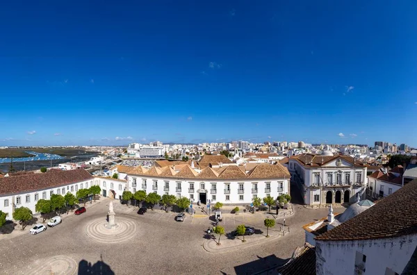 Faro Portugalsko Října 2020 Letecká Obloha Faro Portugalsku — Stock fotografie