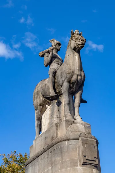 Wiesbaden Tyskland Oktober 2020 Monumentet Fra 1909 Blev Dannet Billedhuggeren - Stock-foto